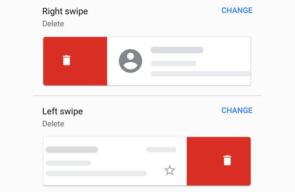 Gmail updated with new gestures on Android