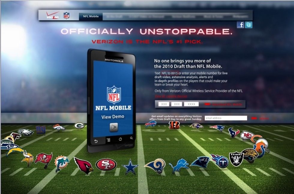 NFL Mobile Officially Launches on Verizon