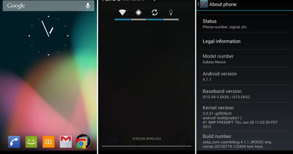 Aokp Jelly Bean Preview Build Released For Verizon's Galaxy Nexus