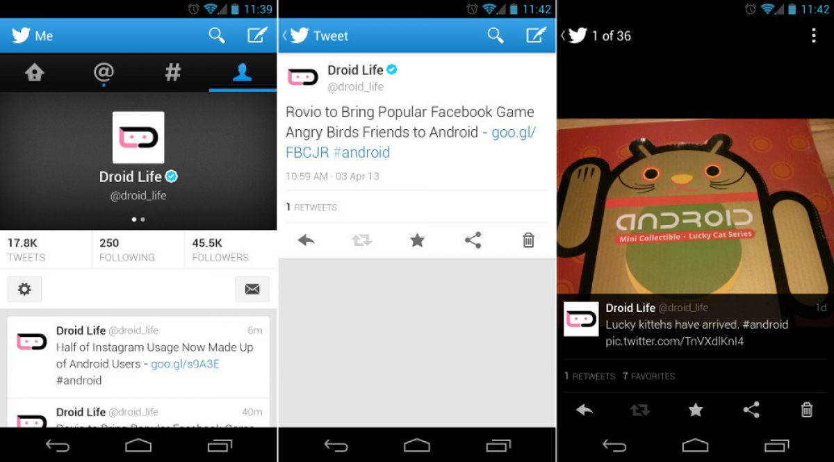 twitter in android