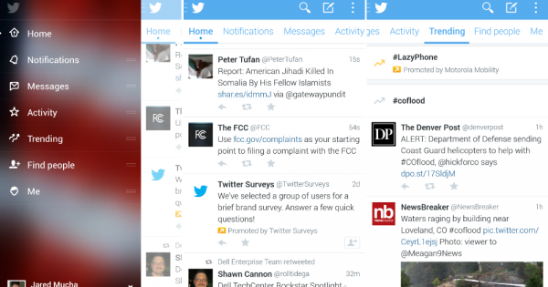 Twitter Rolls Out Version 5.0 to Android Users Completely Reworked UI