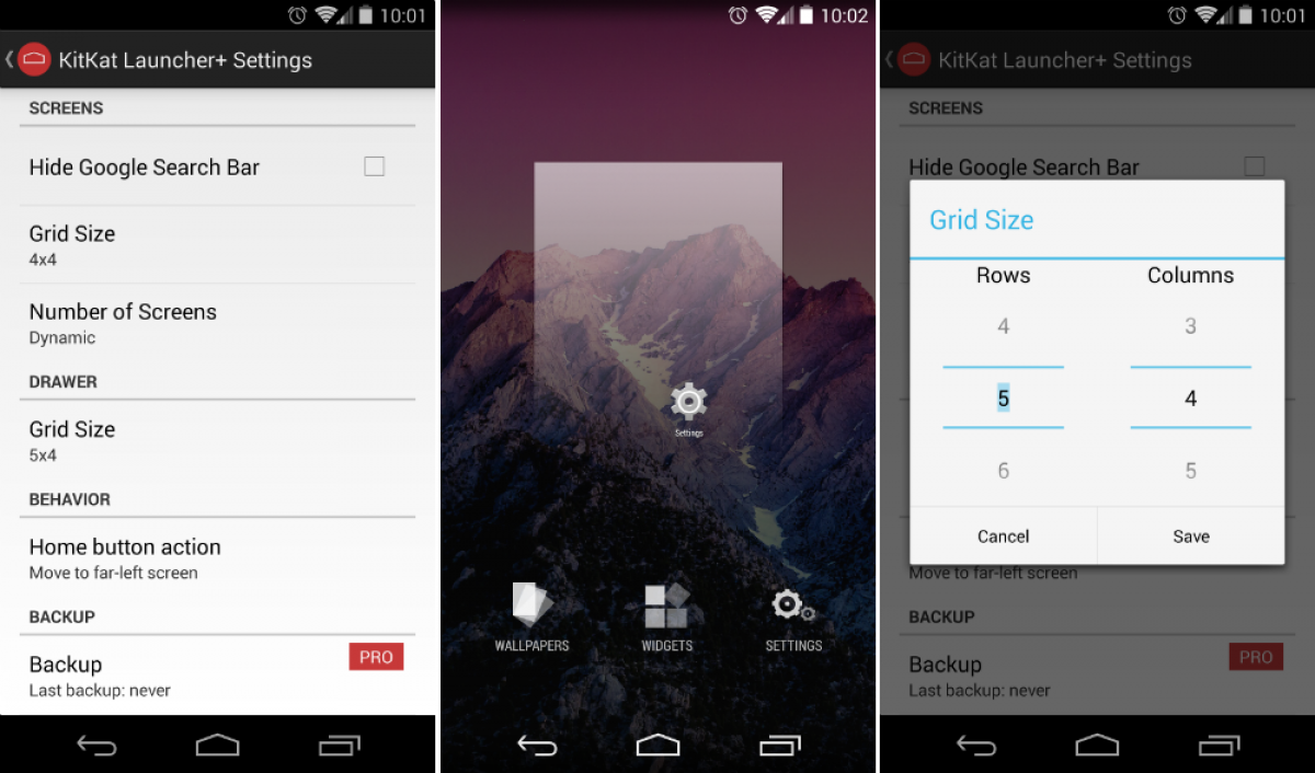 Kitkat Launcher Experience Launcher With Customizable Options And