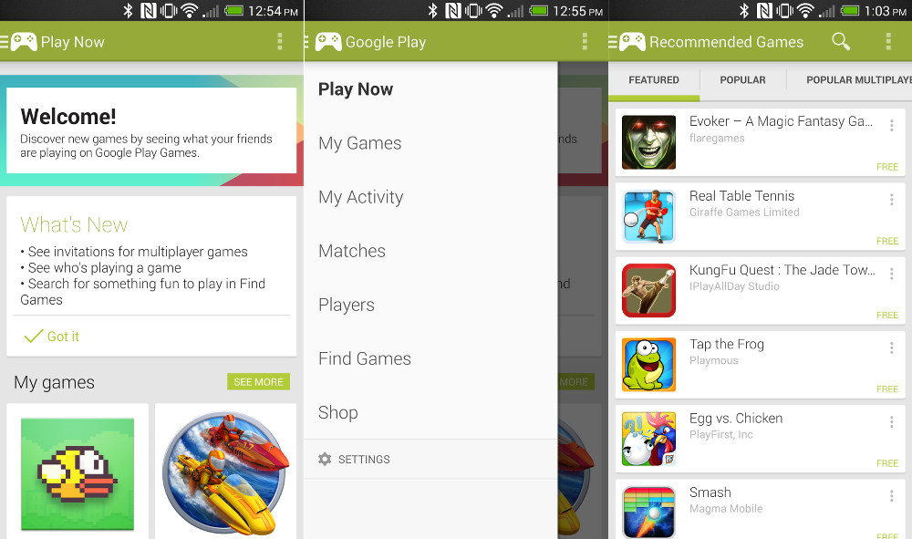 Google play games app
