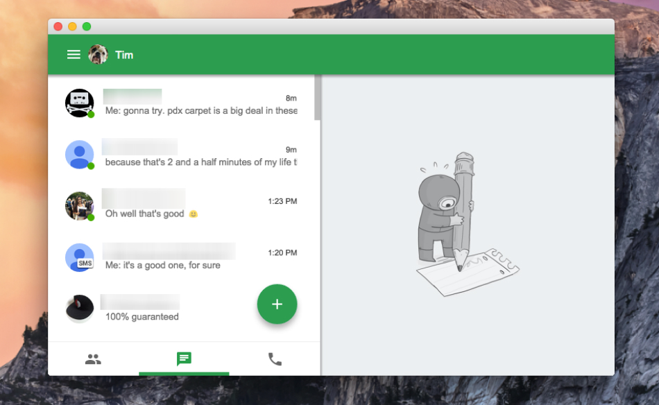 hangouts on mac without chrome
