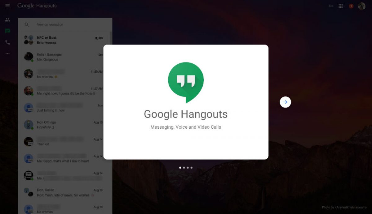 google hangouts website