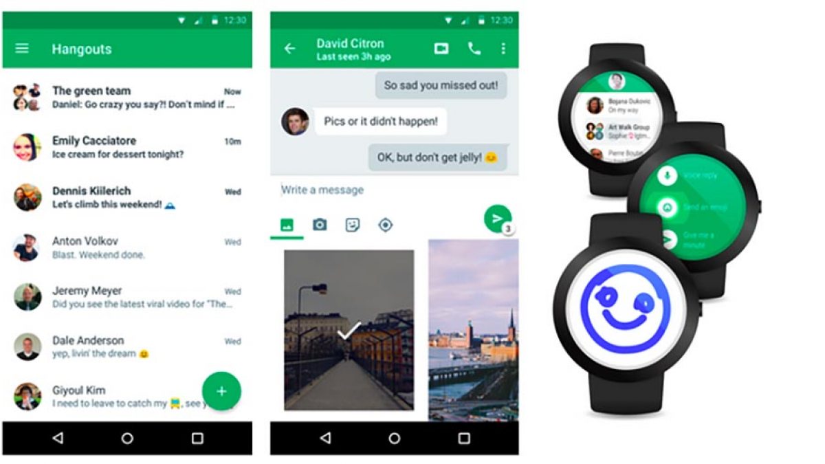 Android sales wear hangouts