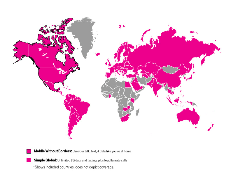 T Mobile Adds 20 New Markets To Simple Global Now Includes All Of 