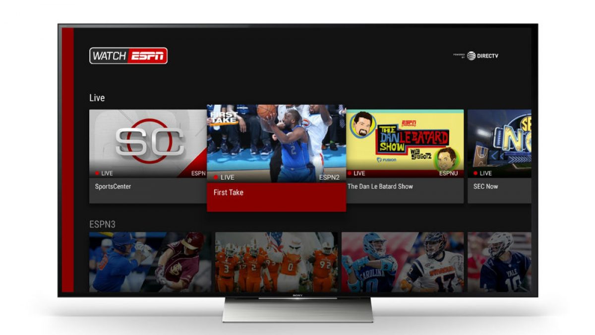 How do i get espn3 on my hot sale smart tv