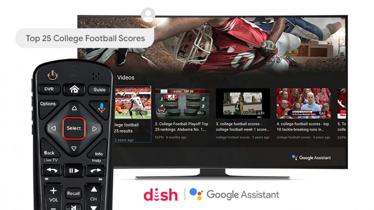 Dish and hot sale google assistant