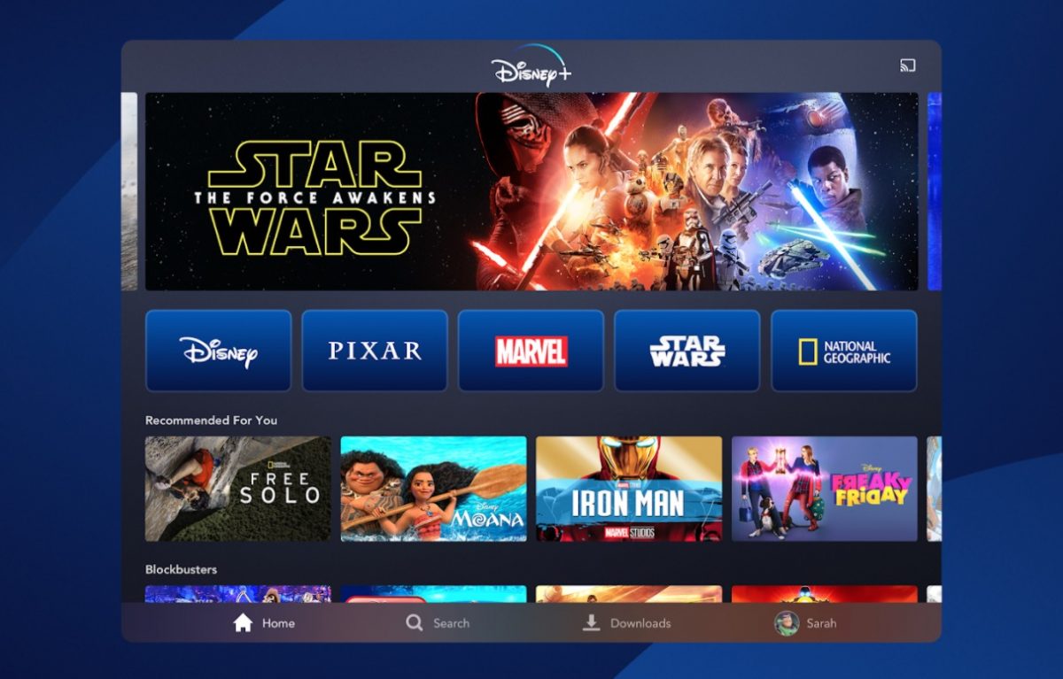cant find disney plus app in lg content store