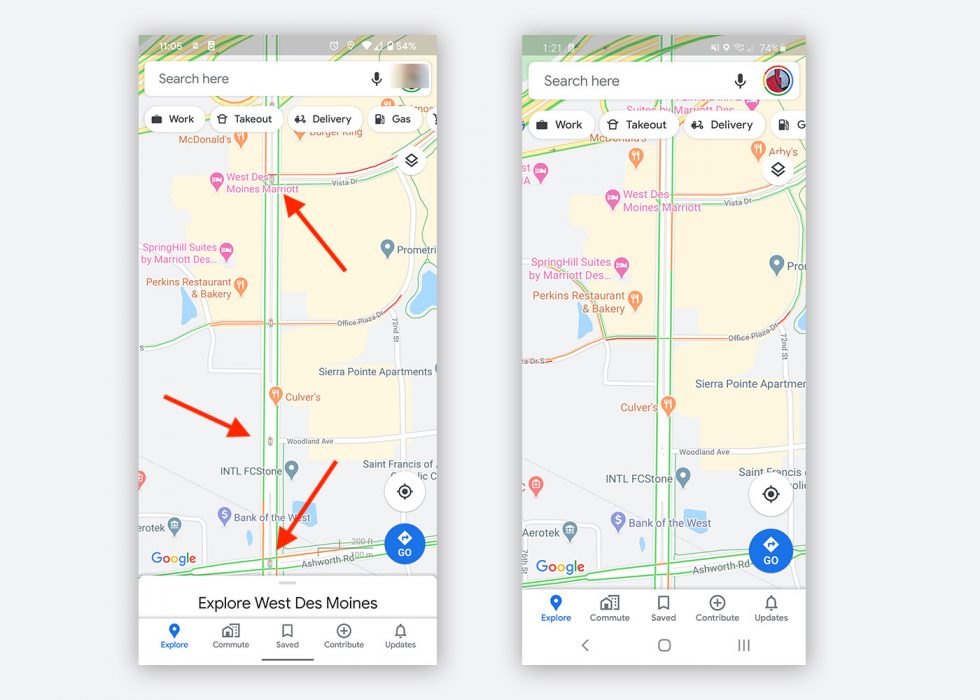 new google maps traffic layer