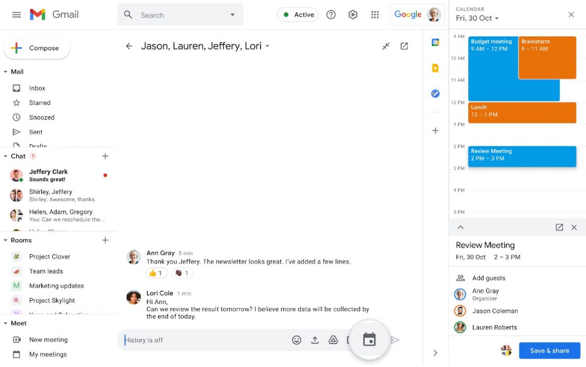 New Schedule Calendar Meetings Straight From Google Chat