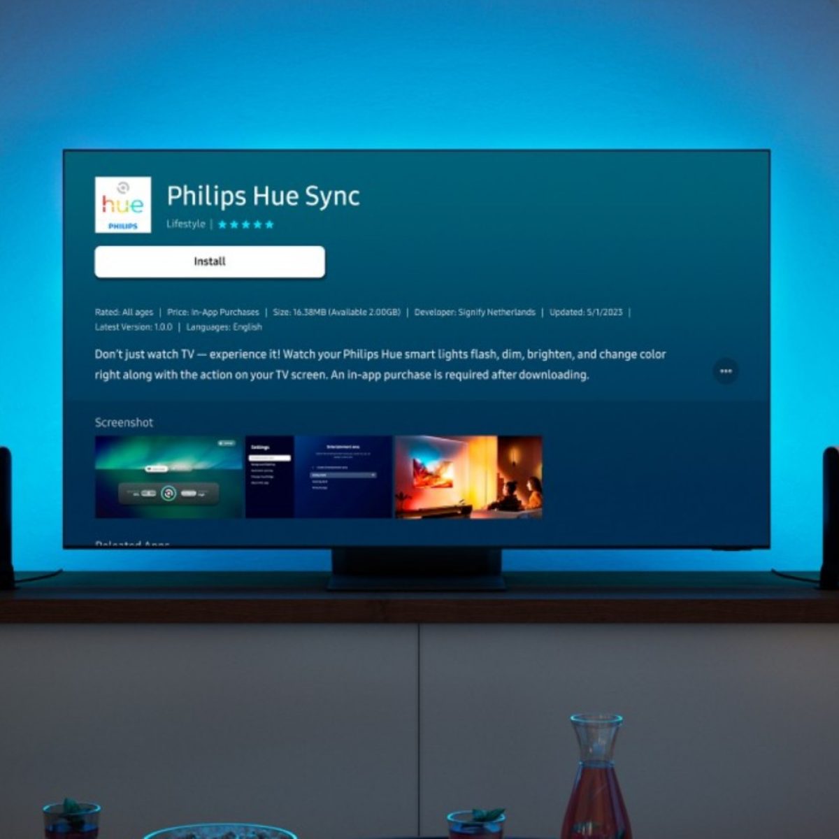 Philips Hue lighting is coming to Samsung TVs - but it'll cost you