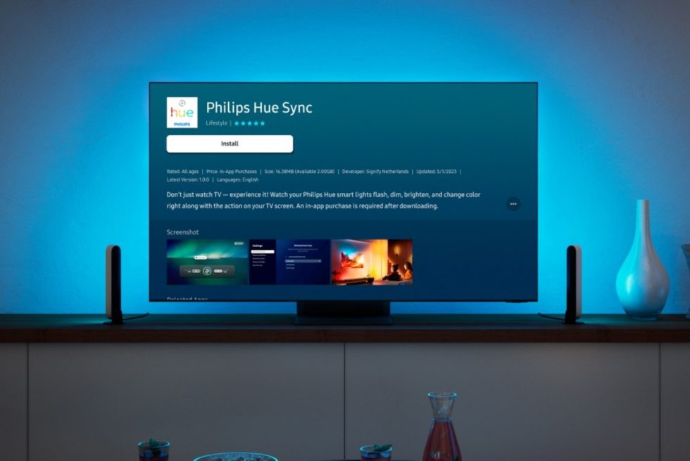 Philips Hue Sync comes to Samsung TVs via a major SmartThings