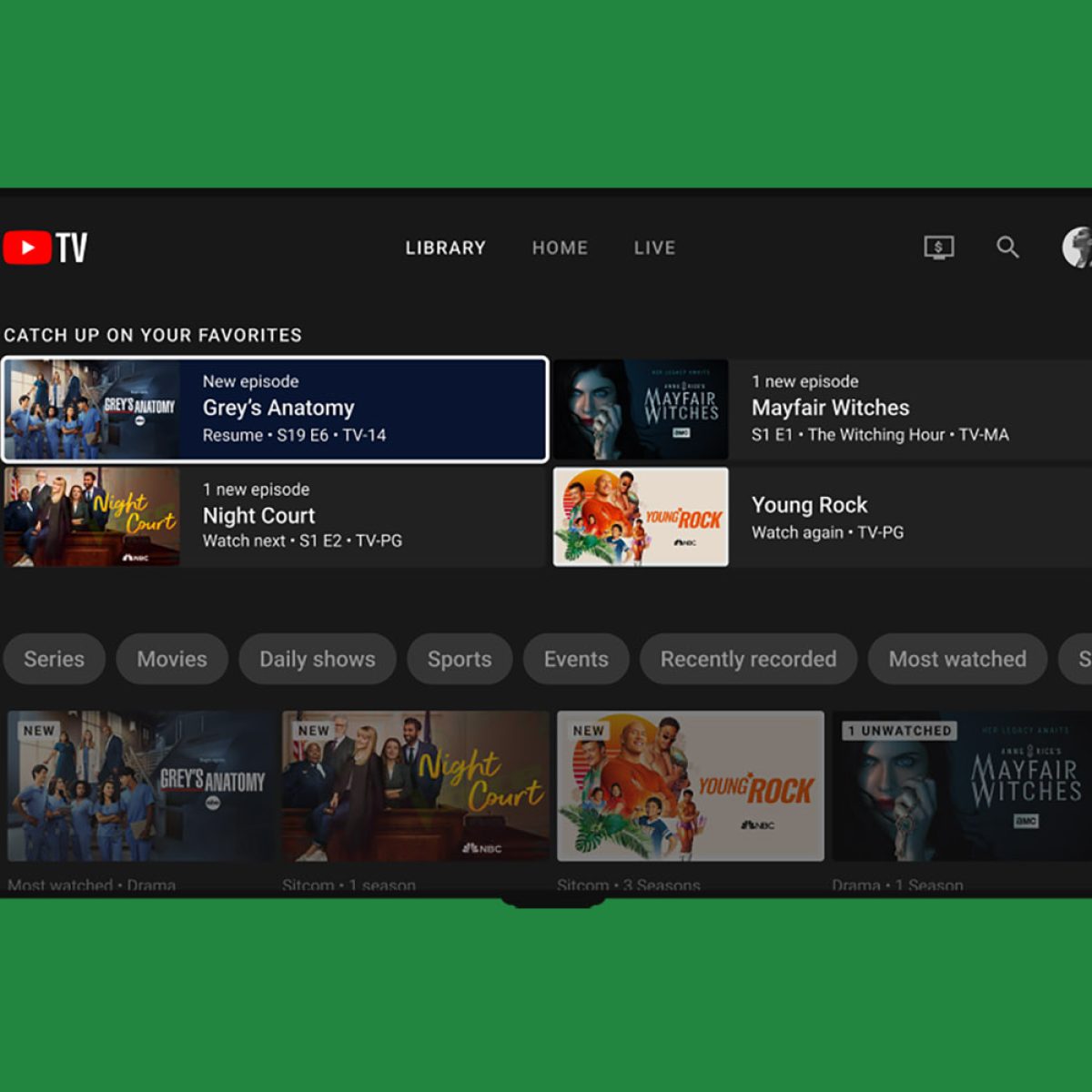 Youtube tv shows full on sale episodes