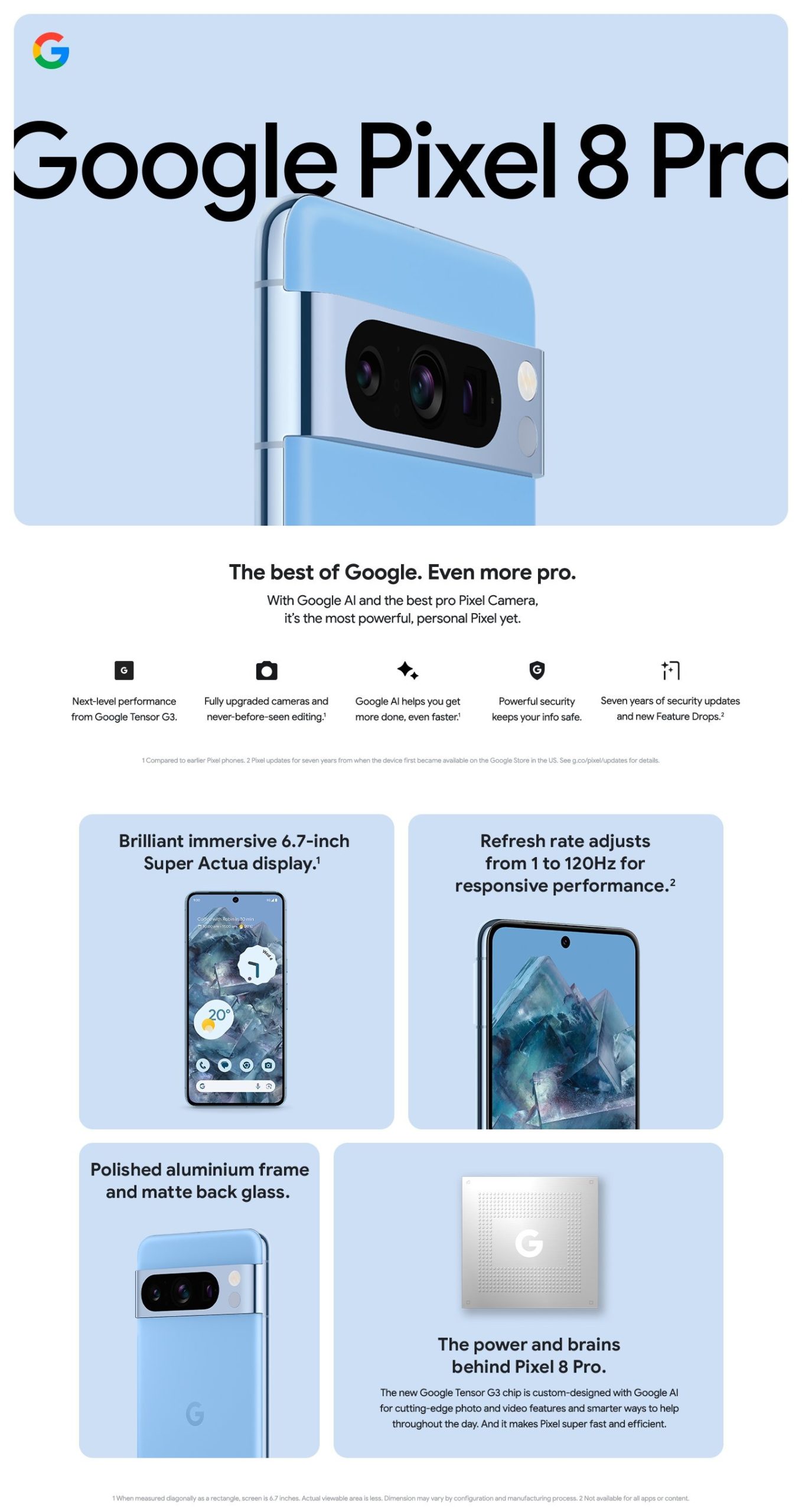 Exclusive] Google Pixel 8, Pixel 8 Pro complete specifications
