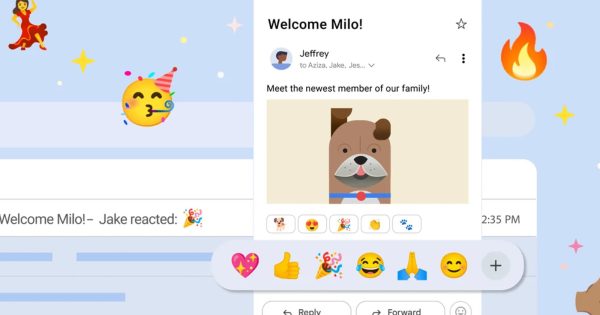 Gmail Emoji Reactions are Here as a Thing We Must All Use
