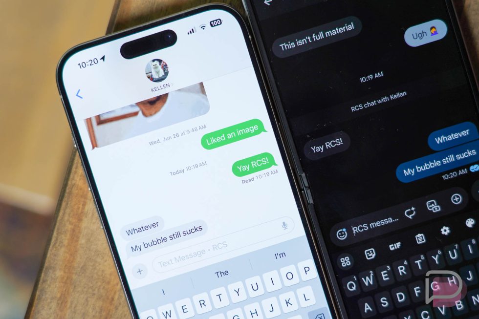 iPhone RCS - Android Bubble