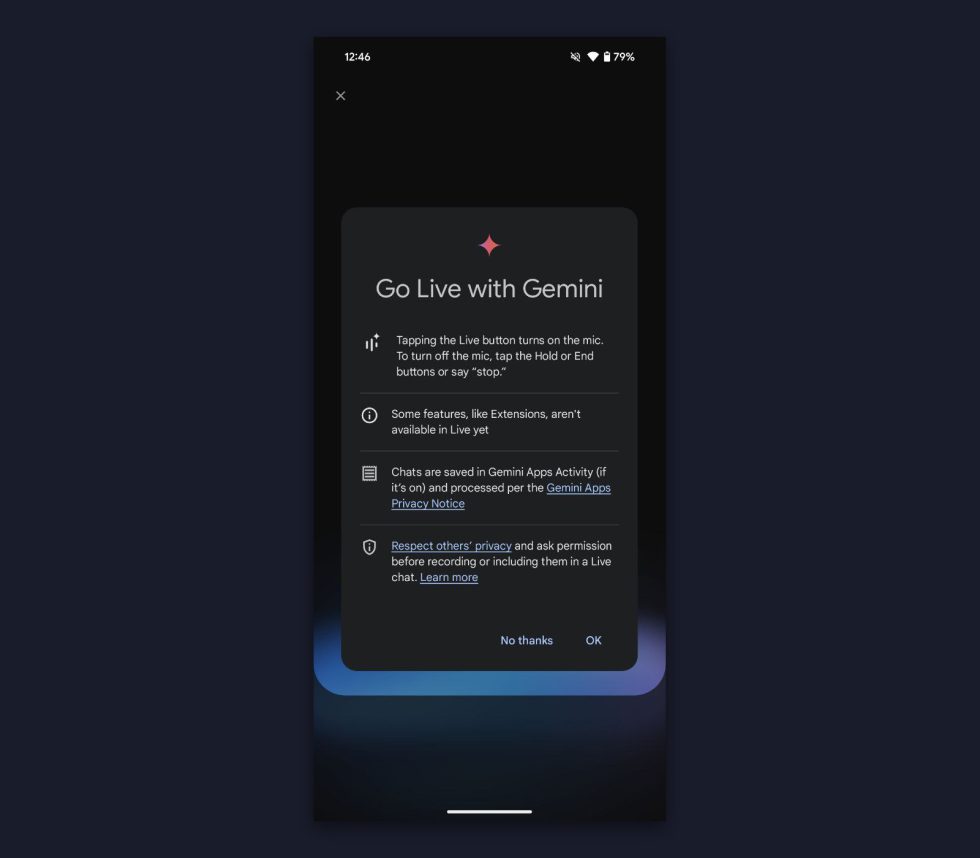 Gemini Live - Android