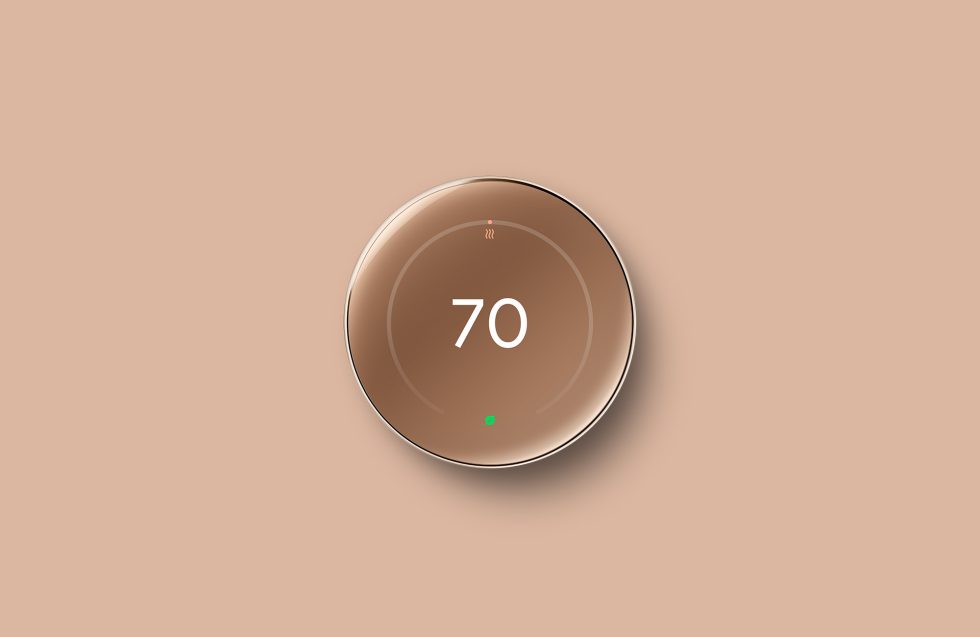 Nest Thermostat 4 - Polished Gold