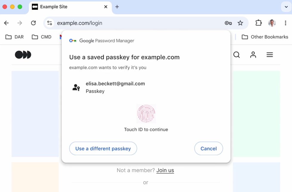 Google Passkeys - Device Sync