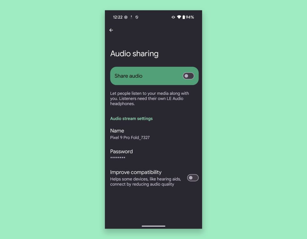 Android 16 - Audio Sharing