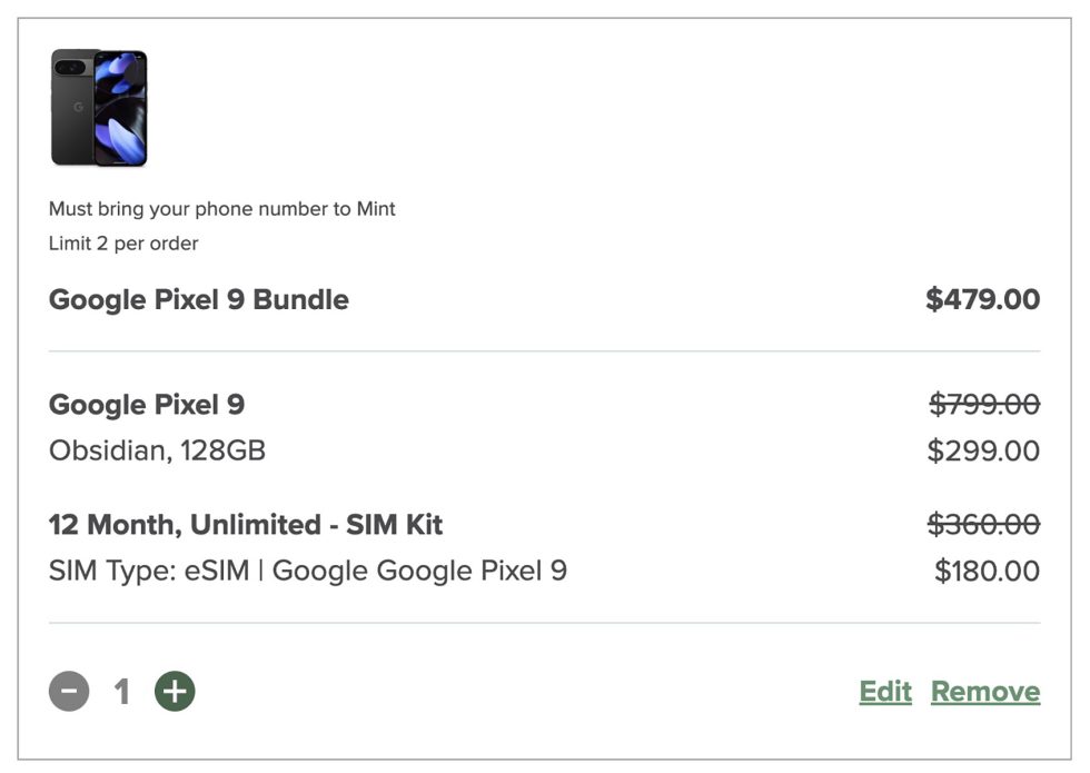 Mint Mobile - Pixel 9 Deal